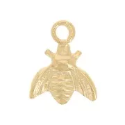 Mini abeja 7x6 mm - Gold filled (oro laminado) x1