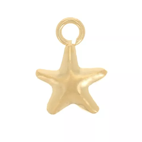 Mini estrella 8x5,5 mm - Gold filled (oro laminado) x1