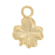 Mini Dije de Trébol 7x5.5 mm - Gold filled (oro laminado) x1