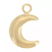 Colgante media luna 10x7 mm - Gold filled (oro laminado) x1