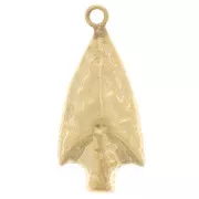 Colgante Punta Étnica Martillada 18x8mm - Gold filled x1
