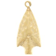 18x8mm anillo abierto martillado punto étnico colgante - Gold filled (oro laminado)