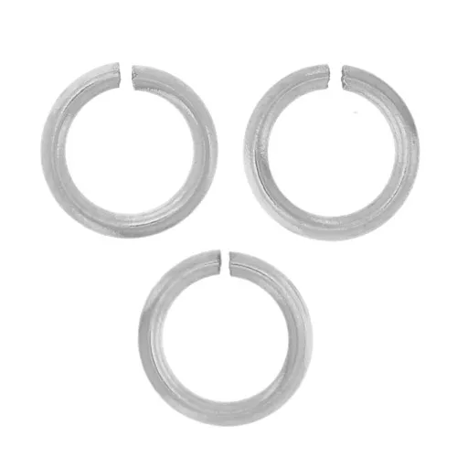 Anillos abiertos 4x0,6 mm - Acero inoxidable 316L x50