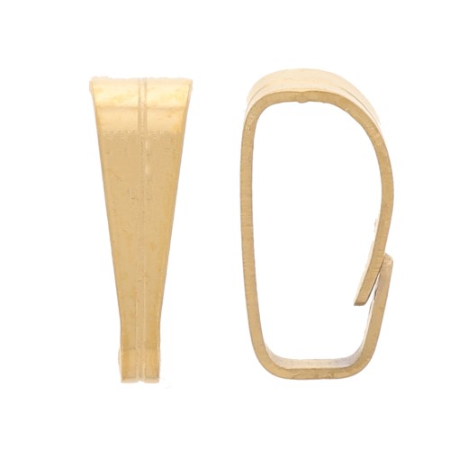 Clips para colgantes de 7 mm - Acero inoxidable dorado 304 x10