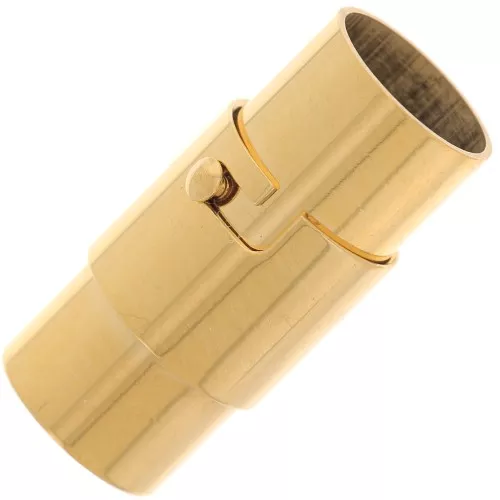 Cierre magnético para cordón de 8 mm - Acero inoxidable 304 Dorado x1