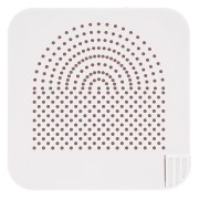 Plantilla de plástico 10,5x10,5 cm para formar alambre - Blanca x1