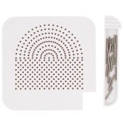 Plantilla de plástico 10,5x10,5 cm para formar alambre - Blanca x1