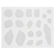 Molde de silicona para 18 láminas de Ágata en resina - Transparente x1