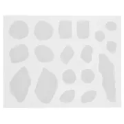 Molde de silicona para 18 láminas de Ágata en resina - Transparente x1