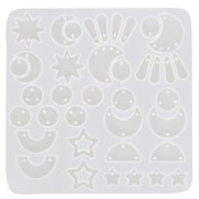 Molde de silicona para colgantes y separadores de resina - Transparente