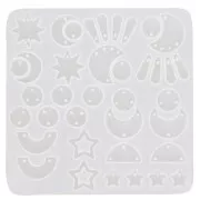 Molde de silicona para colgantes y separadores de resina - Transparente