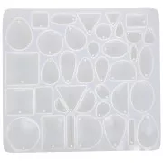 Molde de silicona para colgantes de resina - Transparente