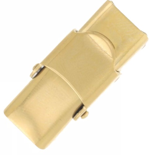 Cierre de cordón de 8 mm - Acero inoxidable dorado 304 x1