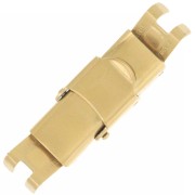 Cierre de cordón de 8 mm - Acero inoxidable dorado 304 x1