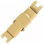 Cierre de cordón de 8 mm - Acero inoxidable dorado 304 x1