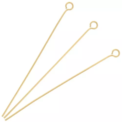Clavos cabeza redonda 50x0,6 mm - Acero inoxidable 304 Dorado x10