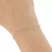 Cadena de malla rectangular de 3 mm - Acero inoxidable 316L x1m