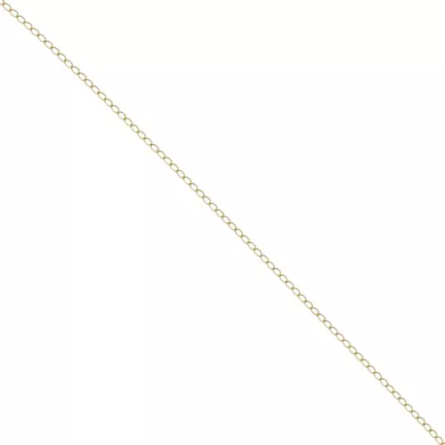 Rombo Cadena de malla de 1,3 mm - Acero inoxidable 316L dorado x50cm