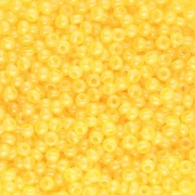 Cuentas de Rocalla Preciosa 11/0 de 2 mm - Yellow Alabaster x20 g