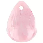 Lentejuelas de pétalos de flores curvadas de 17 mm en acrílico - Mármol malva viejo x15