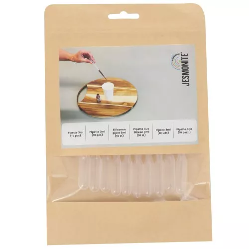 Juego de 10 pipetas de 3 ml para colorante - Transparente