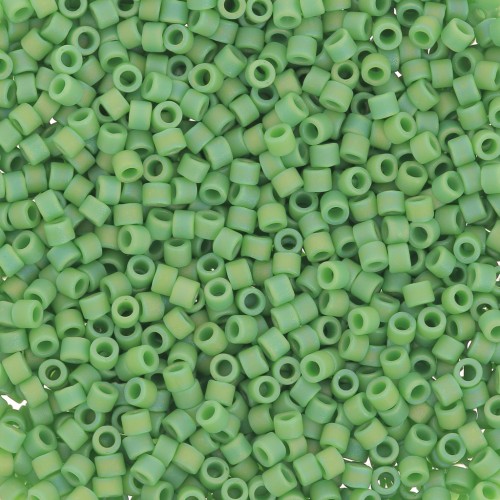 Miyuki Delica 11/0 DB0877 - Verde opaco mate AB - 100 g