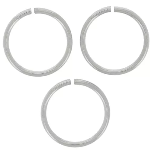 Anillos abiertos 8x0,7 mm - Acero inoxidable 316L x10