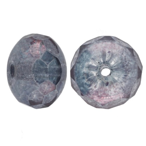 Donuts 9x6 mm Cristal Lila Vega Lustre x25