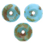 Donuts 7x4 mm Travertino Turquesa Opaco x25|raw }}