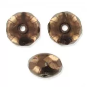 Donuts 7x4 mm Jet Bronce x25