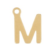 Charm letra alfabeto 7 mm - M - Acero inoxidable 304 Dorado x1|raw }}