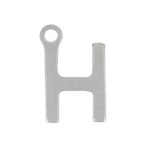 Letra del alfabeto 7 mm - H - Acero inoxidable 304 x1