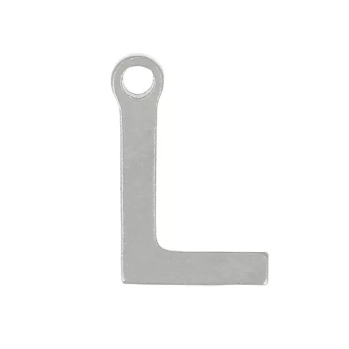 Letra del alfabeto 7 mm - L - Acero inoxidable 304 x1