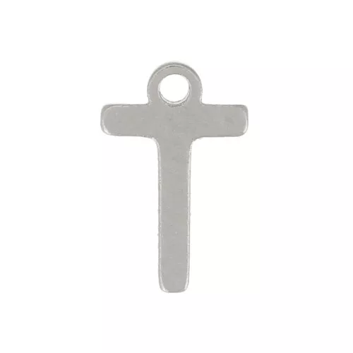 Letra del alfabeto 7 mm - T - Acero inoxidable 304 x1