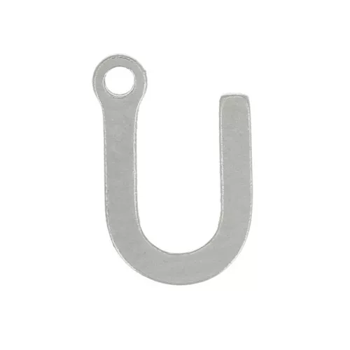 Letra del alfabeto 7 mm - U - Acero inoxidable 304 x1