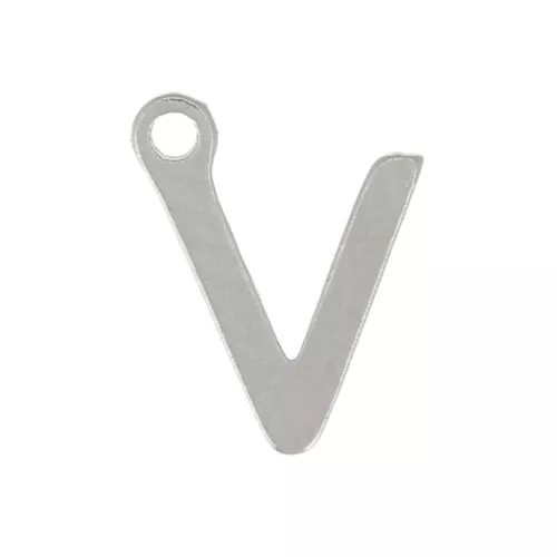 Letra del alfabeto 7 mm - V - Acero inoxidable 304 x1