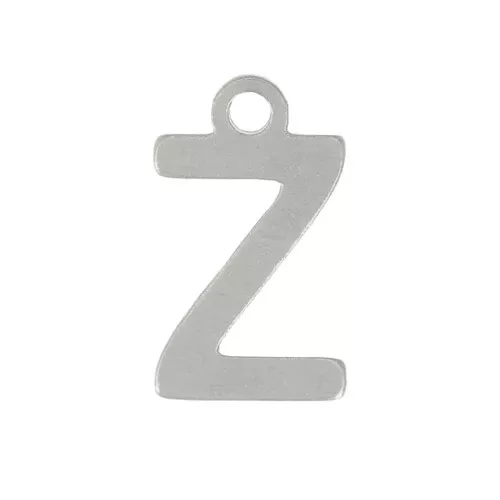 Charm letra alfabeto 7 mm - Z - Acero inoxidable 304 x1