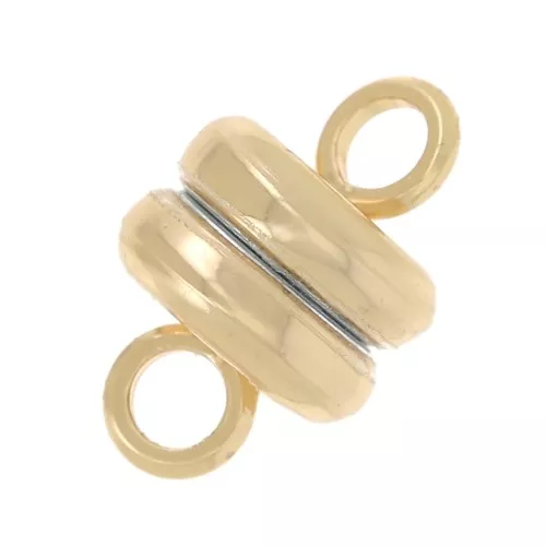 Cierres magnéticos 9x6 mm - Dorado con oro fino x20