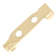 Porta broches 19 mm - Dorado con oro fino x50
