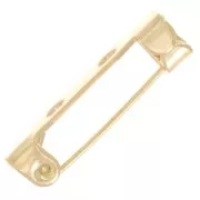 Porta broches 19 mm - Dorado con oro fino x50
