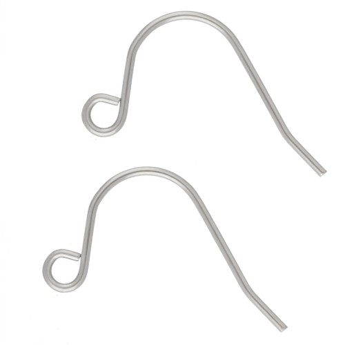 Ganchos para orejas de 13 mm - Acero inoxidable 316L (2 unidades)