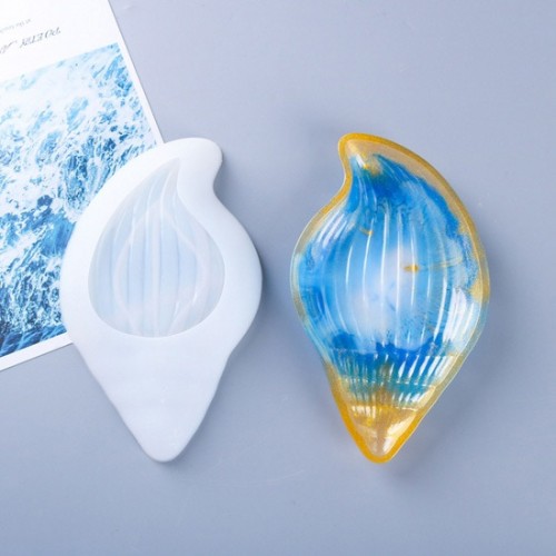 Molde de silicona para plato de caracoles marinos 22x13 cm x1