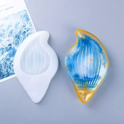 Molde de silicona para plato de caracoles marinos 22x13 cm x1