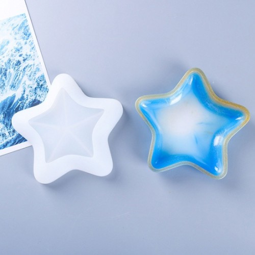 Molde de silicona para plato de estrellas de mar 14x15,5 cm x1