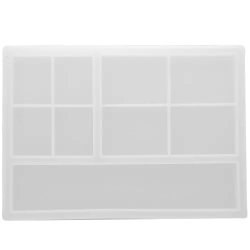 Molde de silicona para bandeja rectangular 23,5x16,5 cm - Transparente x1