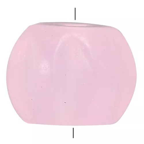 Cuenta de gema de color calabaza de 8 mm - Calcedonia rosa x1