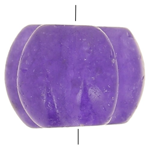 Cuenta de gema de color calabaza de 8 mm - Calcedonia violeta oscuro x1