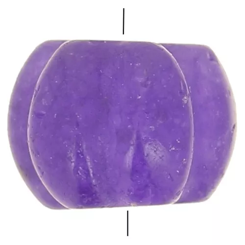 Cuenta de gema de color calabaza de 8 mm - Calcedonia violeta oscuro x1