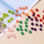 Cuenta de gema de color calabaza de 8 mm - Calcedonia violeta oscuro x1