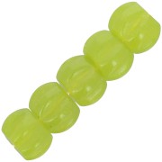 Cuenta calabaza 8 mm piedras preciosas - Calcedonia verde claro x1